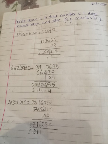Multiplication - Badger Class 1